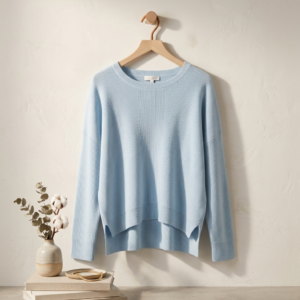 Sweter krótki błękit